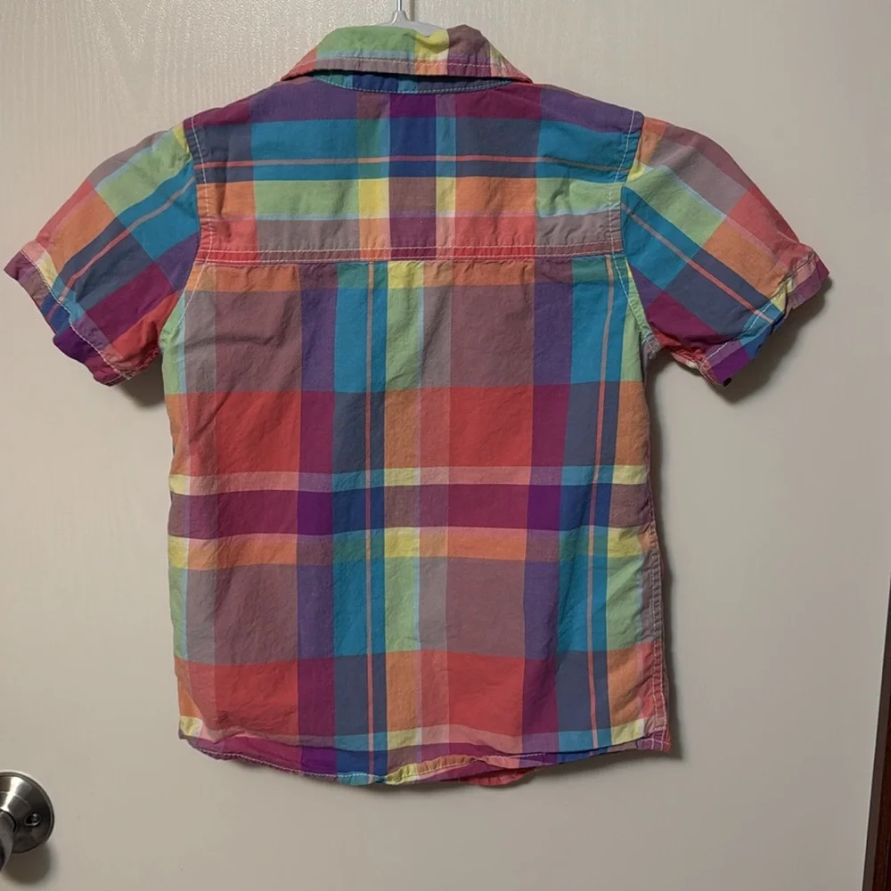 OshKosh B'gosh Multicolor Plaid Kids Shirt Size 7